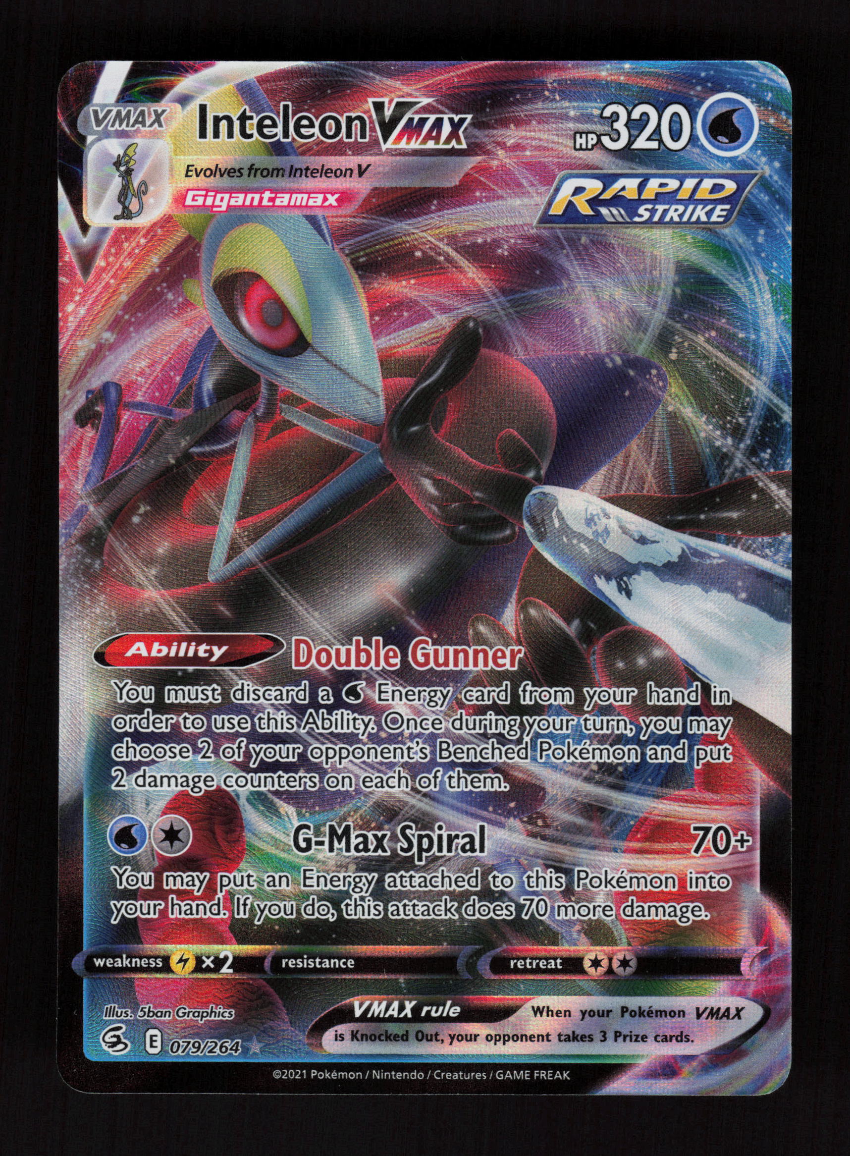 Inteleon VMAX 079/264 - Ultra Rare - SWSH08: Fusion Strike