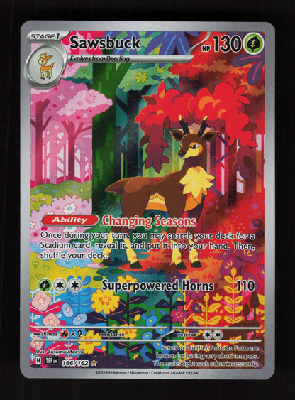 Sawsbuck - 166/162 - Illustration Rare - SV05: Temporal Forces