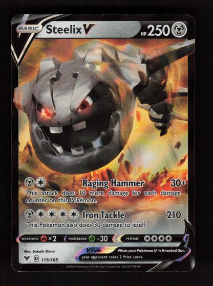 Steelix V 115/185 - Ultra Rare - SWSH04: Vivid Voltage 