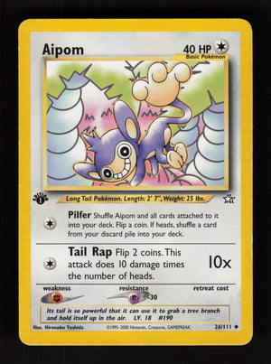 Aipom 026/111 - Uncommon - Neo Genesis