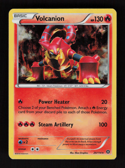 Volcanion 25/114 - Rare - XY - Steam Siege
