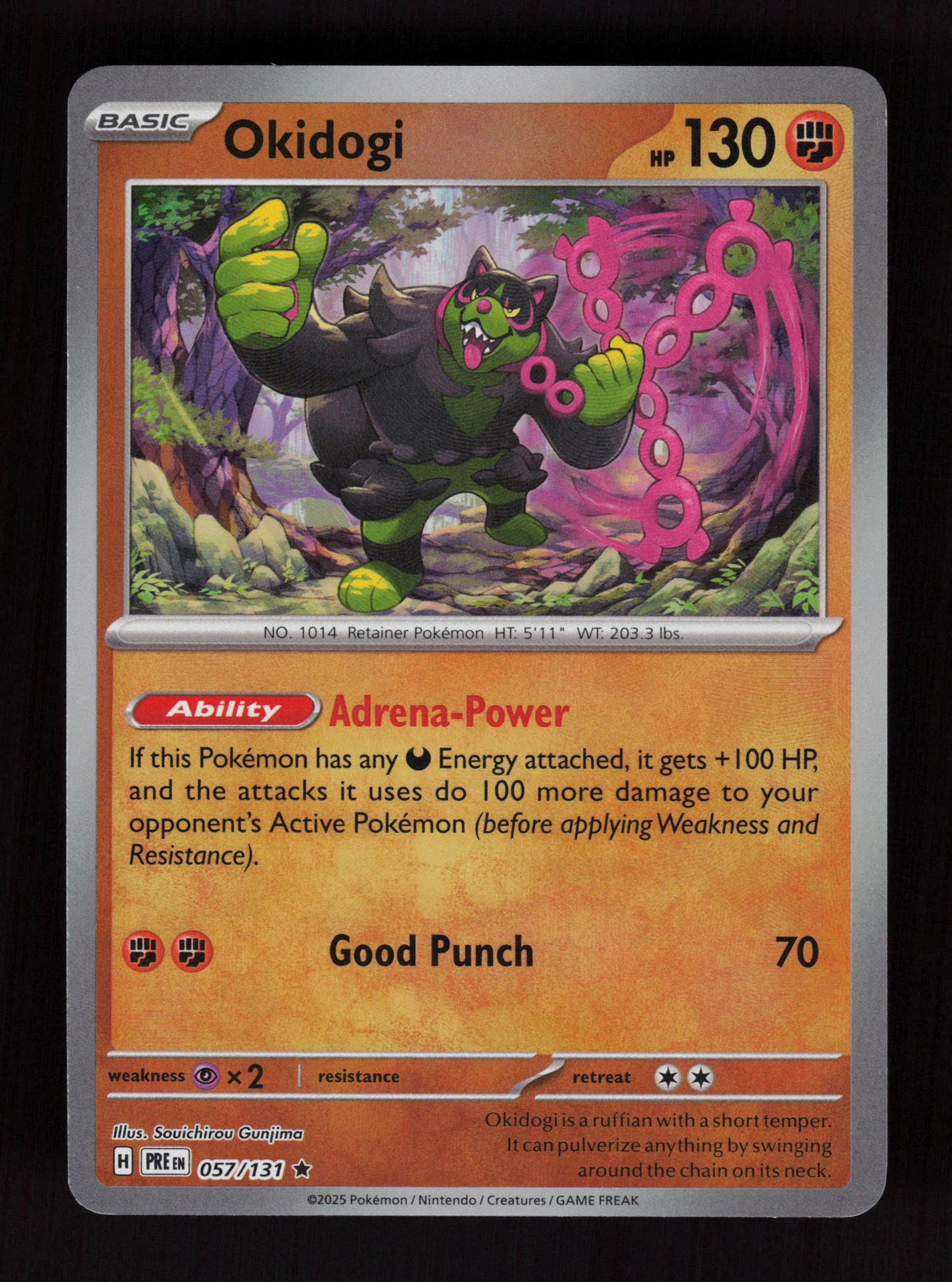 Okidogi (Master Ball Pattern) 057/131 - Rare - Prismatic Evolutions