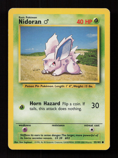 Nidoran M 055/102 - Common - Base Set