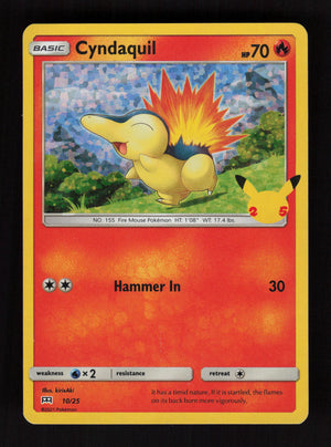 Cyndaquil 10/25 010/025 - McDonald's 25th Anniversary Promos