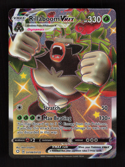 Rillaboom VMAX SV106/SV122 - Shiny Holo Rare - Shining Fates: Shiny Vault