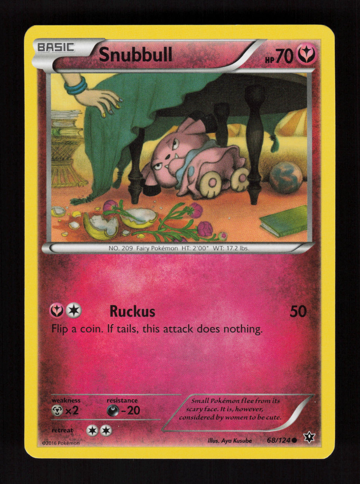 Snubbull 68/124 - Common - XY - Fates Collide