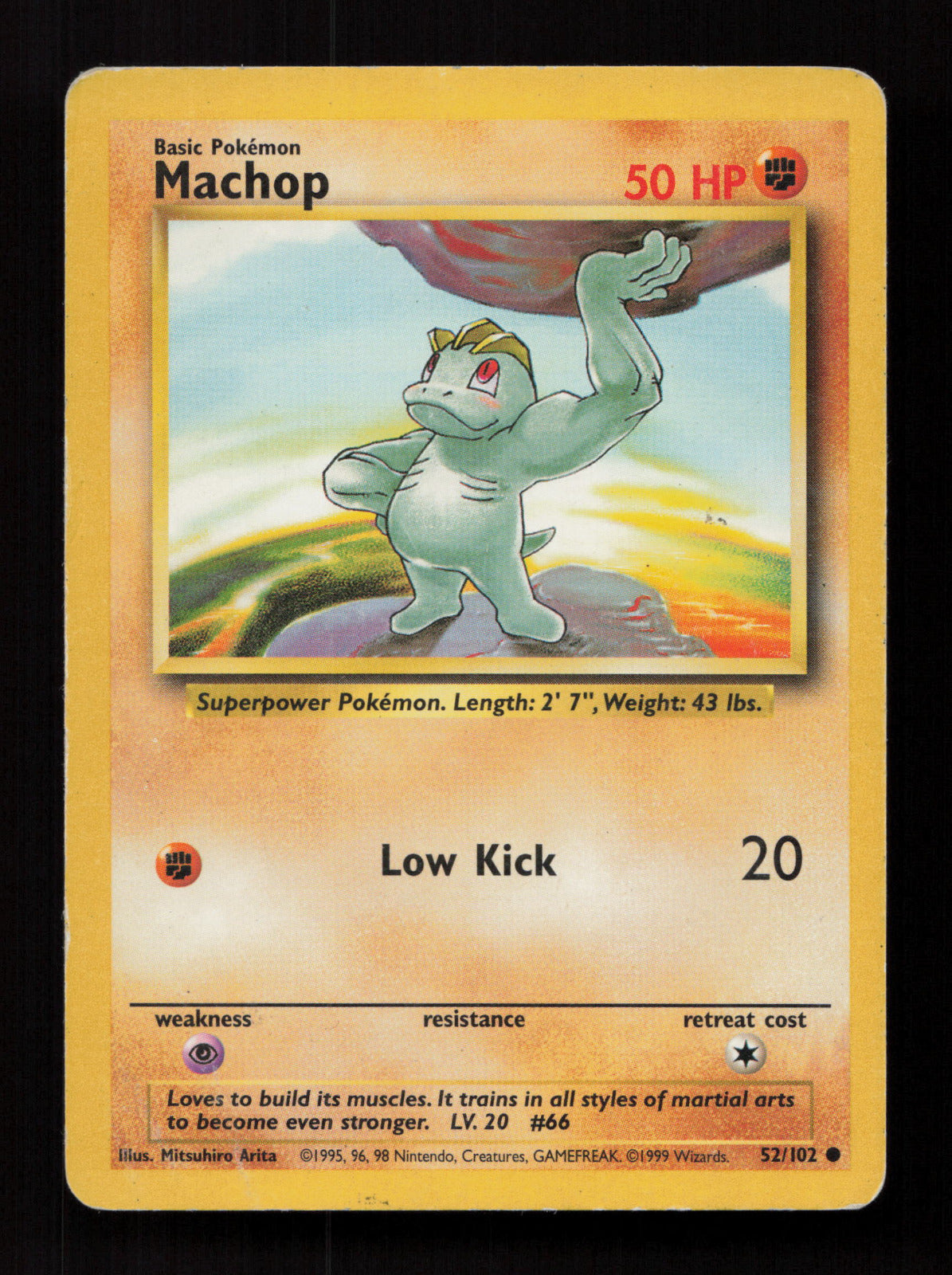 Machop 052/102 - Common - Base Set 