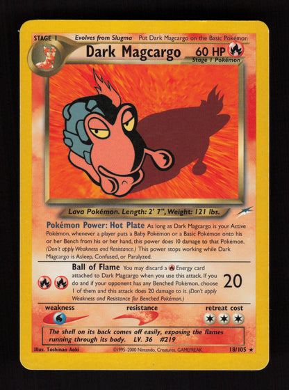 Dark Magcargo 018/105 - Rare - Neo Destiny 