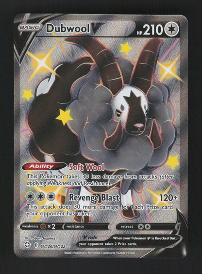 Dubwool V SV120/SV122 - Shiny Holo Rare - Shining Fates: Shiny Vault