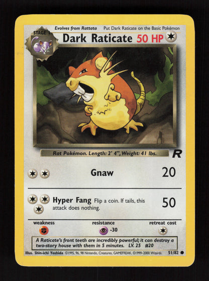 Dark Raticate 51/82 - Common - Team Rocket