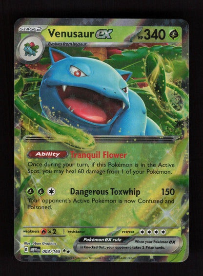 Venusaur ex - Double Rare SV: Scarlet & Violet 151 003/165 NM