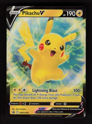 Pikachu V SWSH198 - Promo - SWSH: Sword & Shield Promo Cards