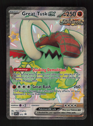 Great Tusk ex 072 - Promo - SV: Scarlet & Violet Promo Cards 
