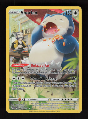 Snorlax TG10/TG30 - Ultra Rare - Lost Origin Trainer Gallery 