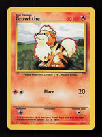 Growlithe 028/102 - Uncommon - Base Set