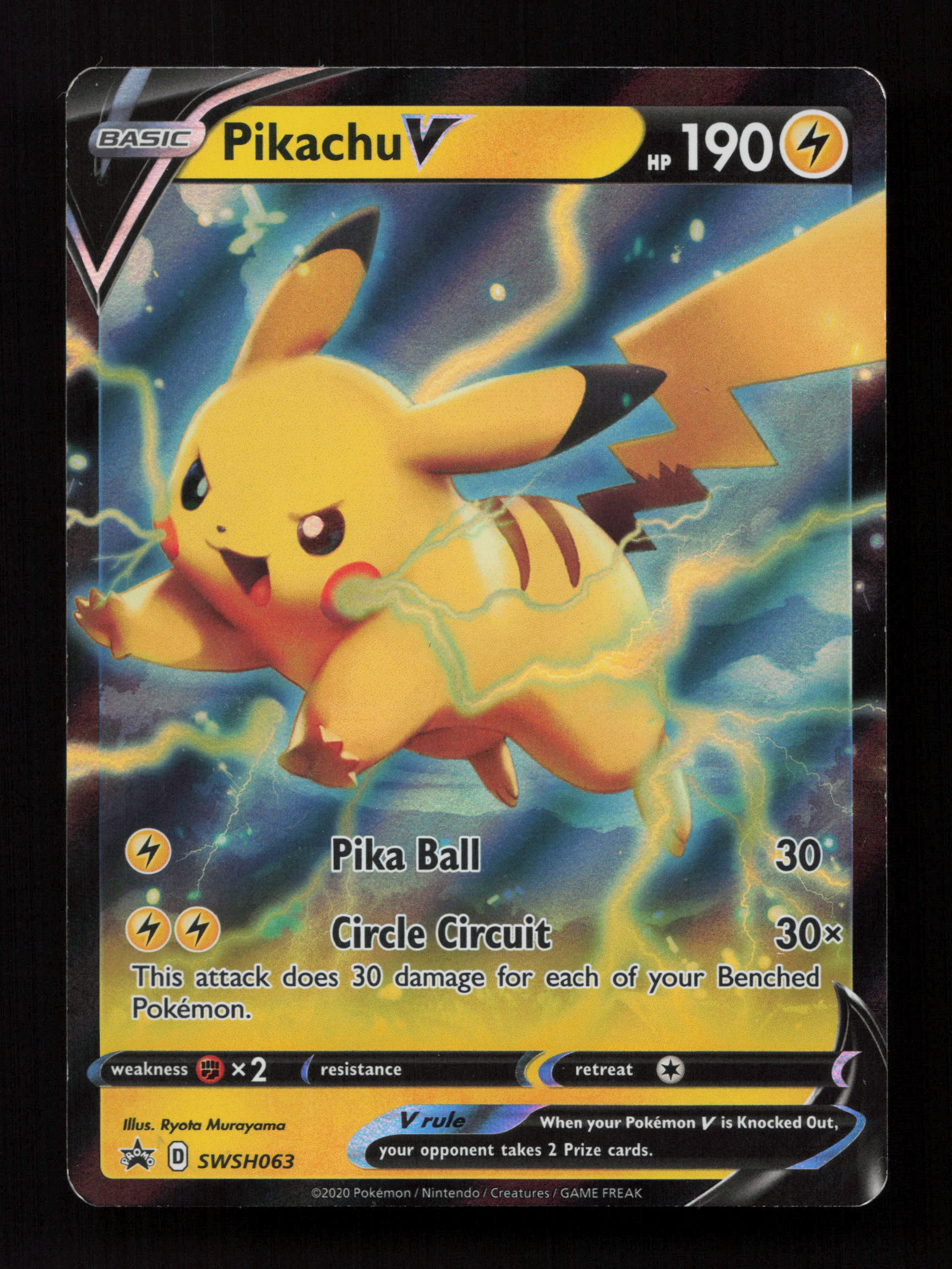 Pikachu V - SWSH063 - Promo - SWSH: Sword & Shield Promo Cards