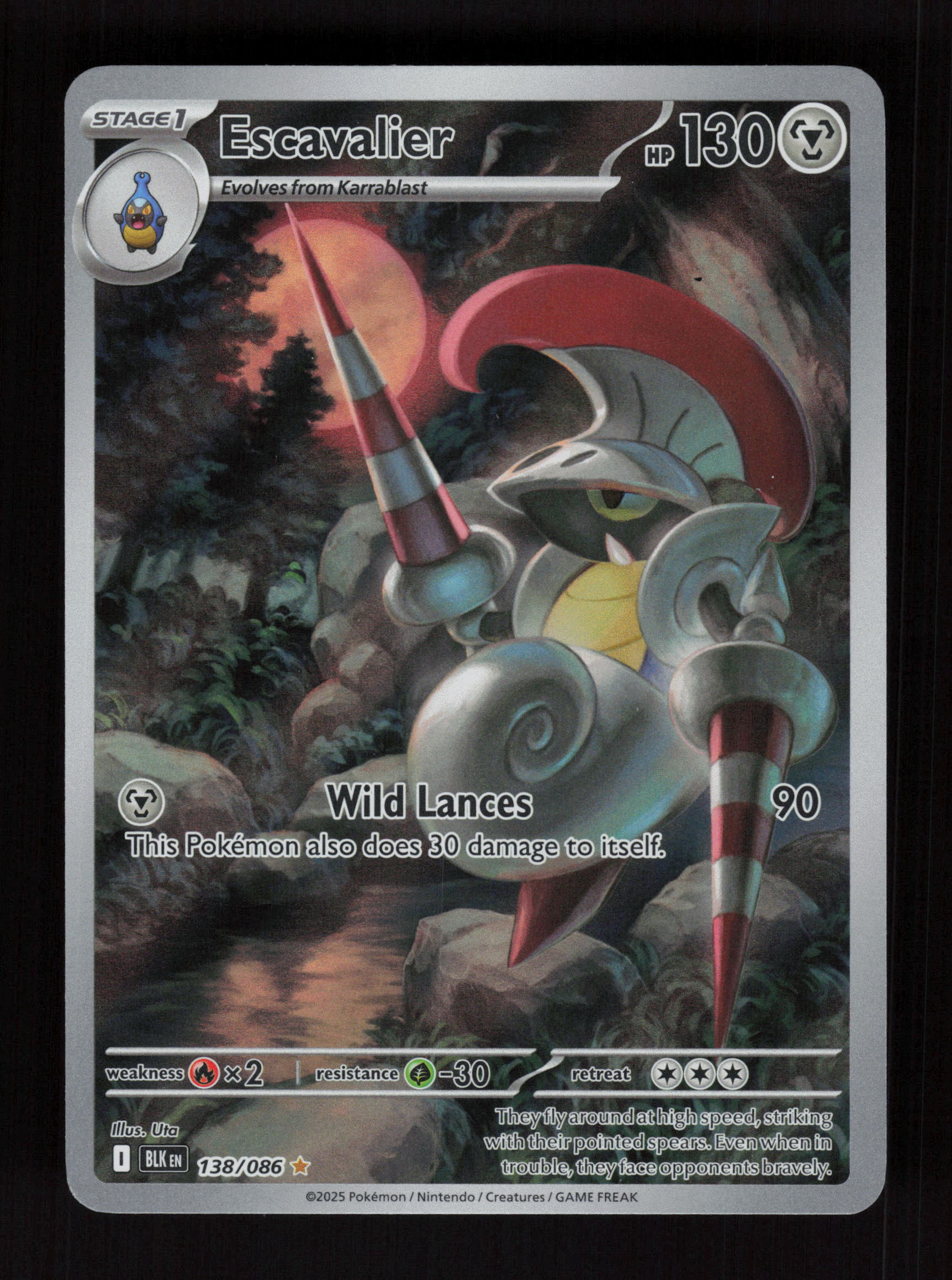 Escavalier 138/086 - Illustration Rare - SV: Black Bolt 