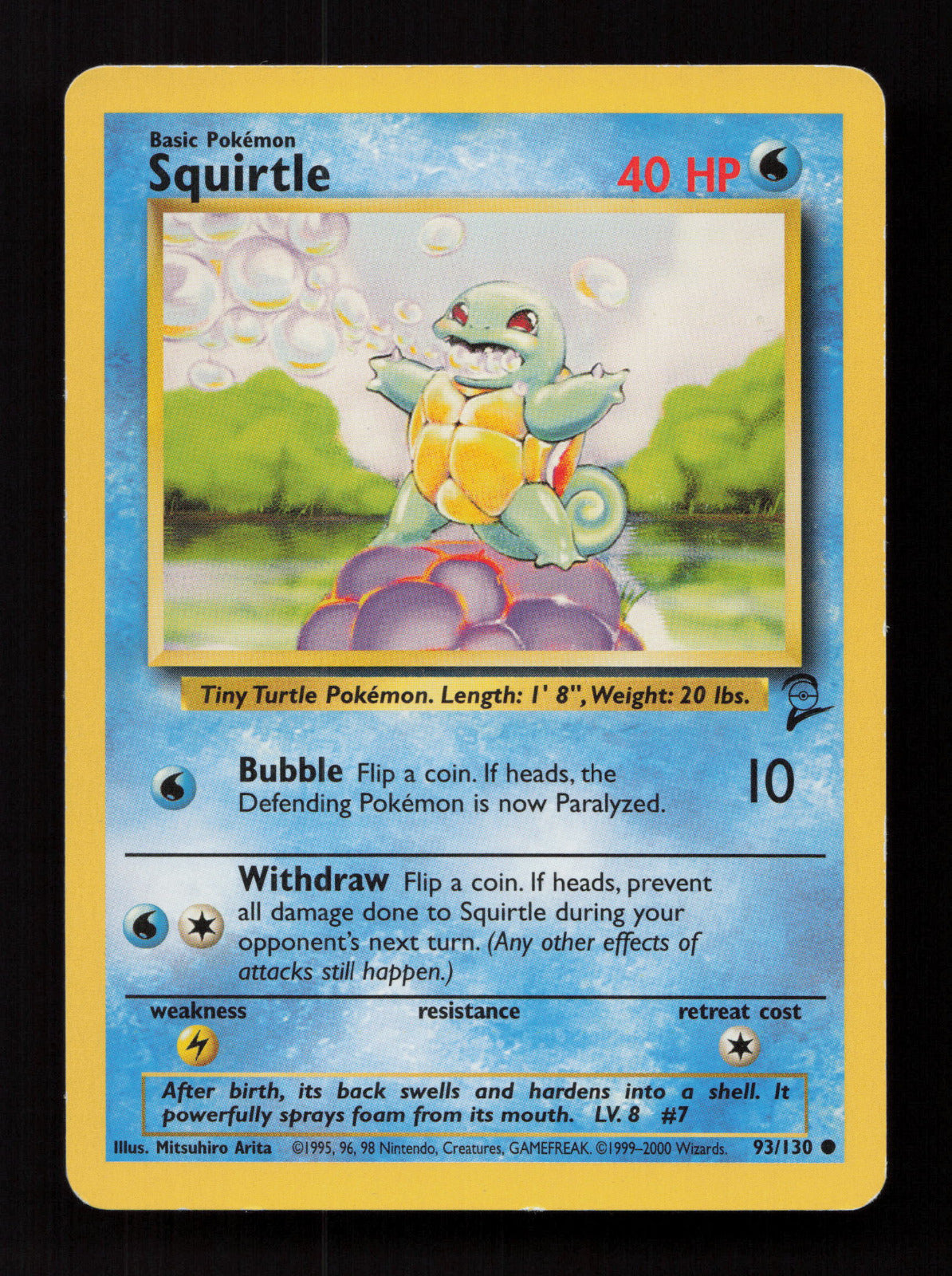 Squirtle 093/130 - Common - Base Set 2