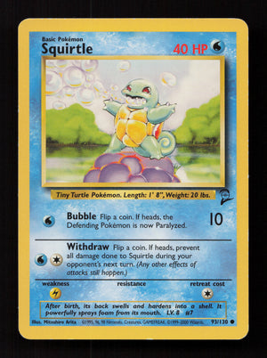 Squirtle 093/130 - Common - Base Set 2