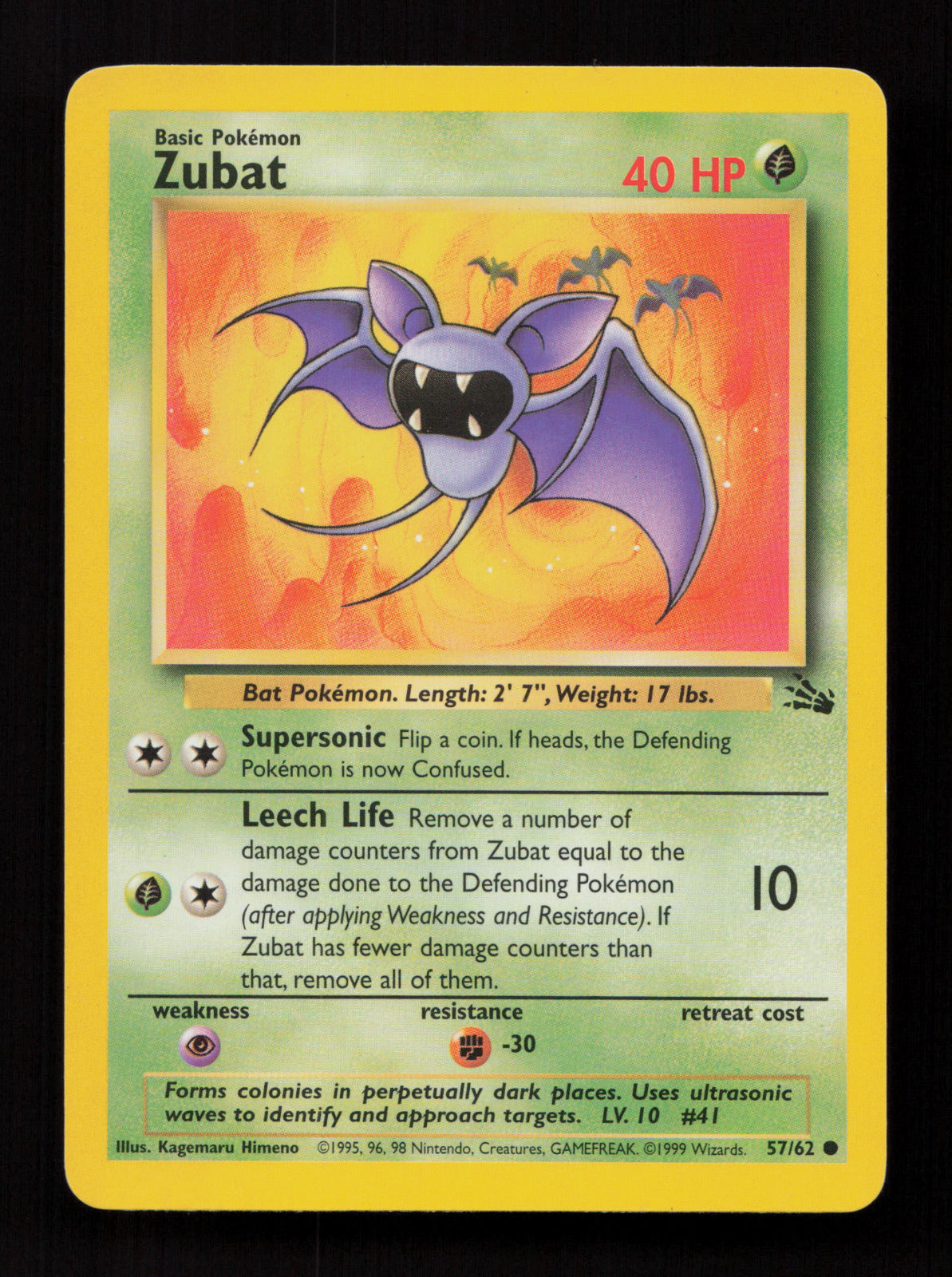 Zubat 57/62 - Common - Fossil