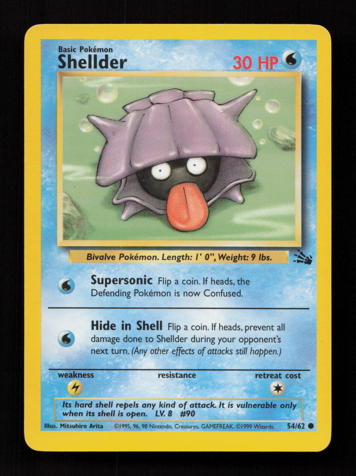 Shellder 54/62 - Common - Fossil