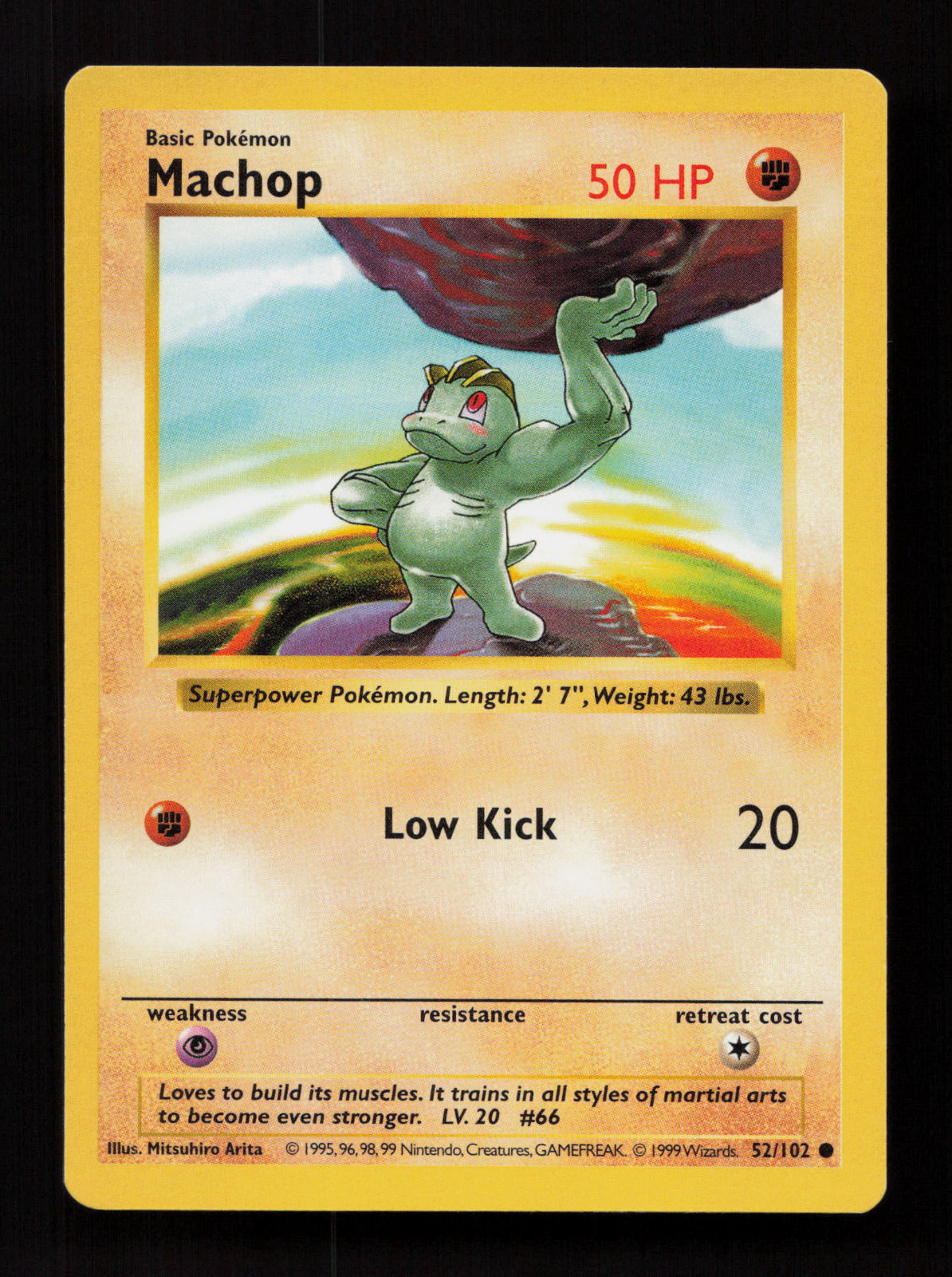 Machop 052/102 - Common - Base Set (Shadowless)