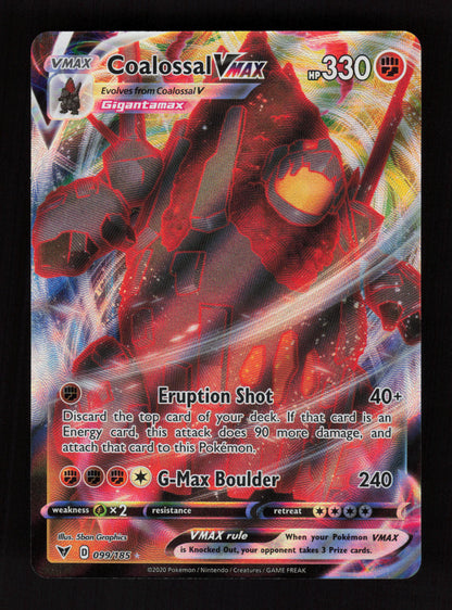 Coalossal VMAX 099/185 - Ultra Rare - SWSH04: Vivid Voltage