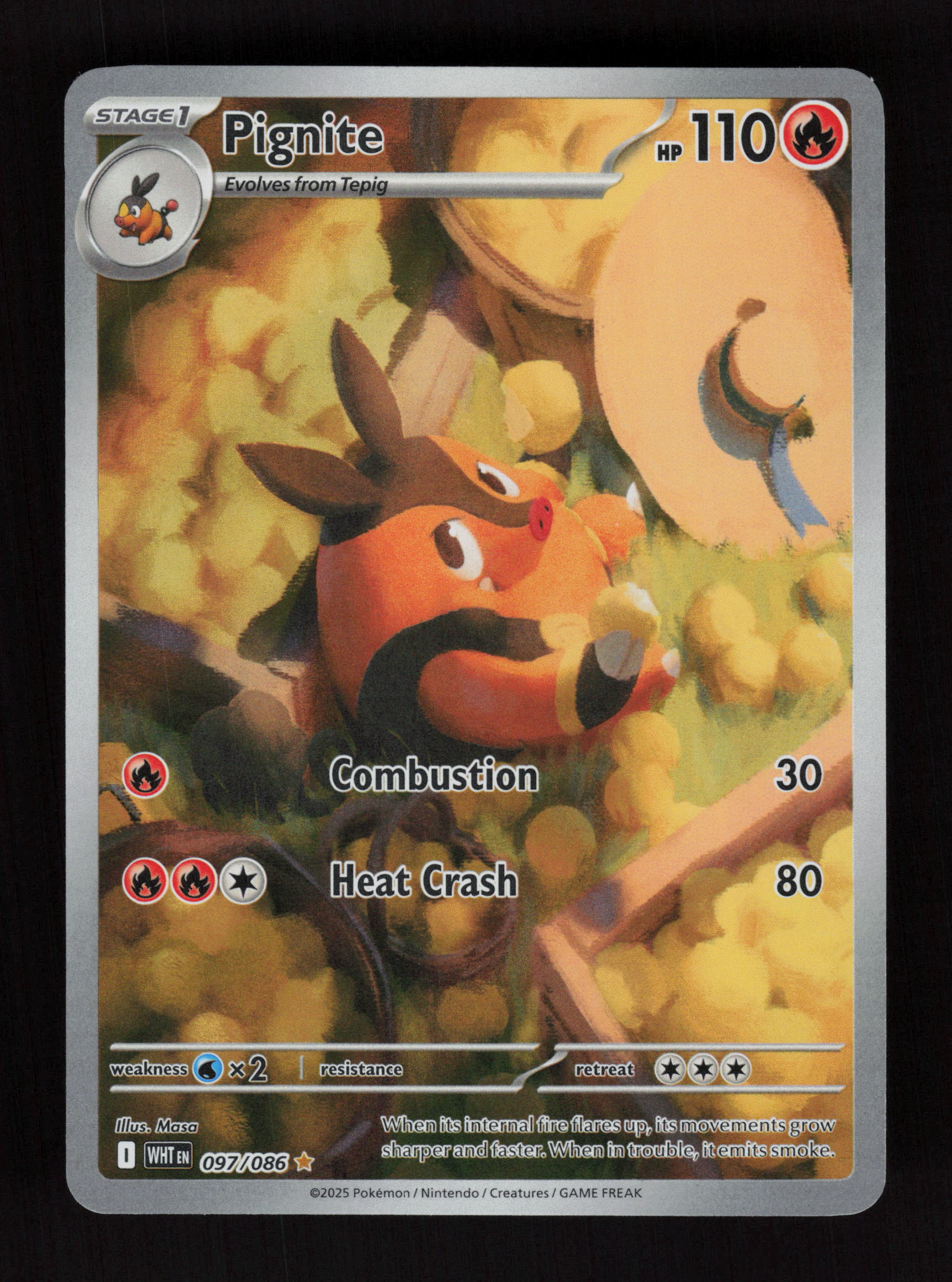 Pignite 097/086 - Illustration Rare - SV: White Flare 