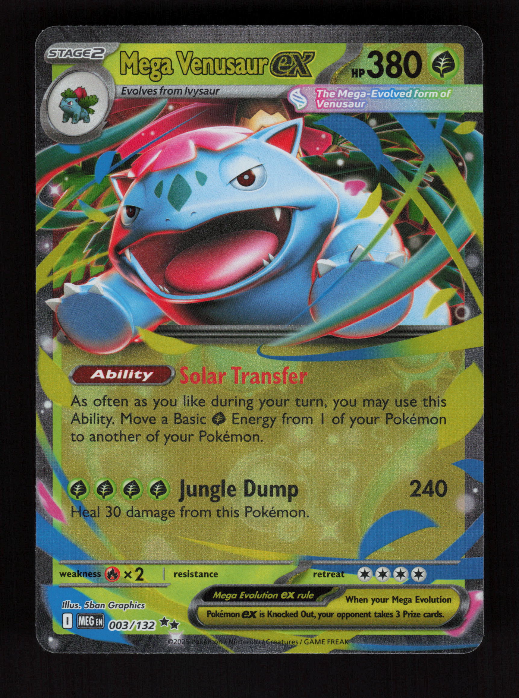 Mega Venusaur ex 003/132 - Double Rare - ME01: Mega Evolution 