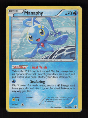 Manaphy 34/135 - Holo Rare - Plasma Storm