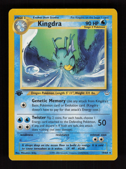 Kingdra 19/64 - Rare - Neo Revelation