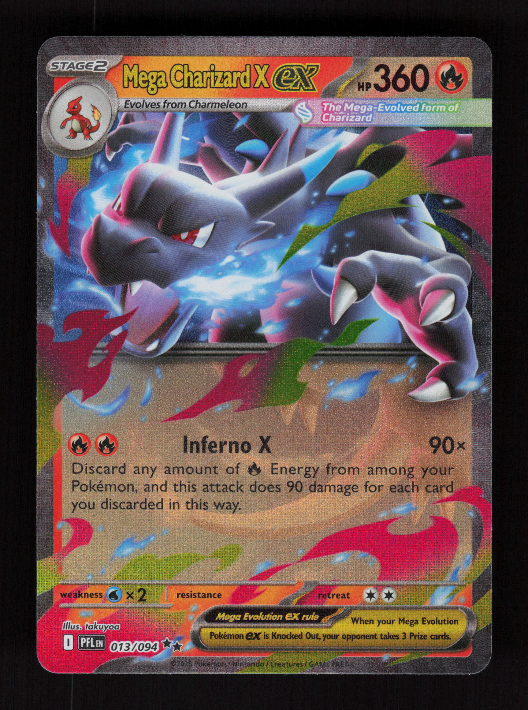 Mega Charizard X ex 013/094 - Double Rare - Phantasmal Flames