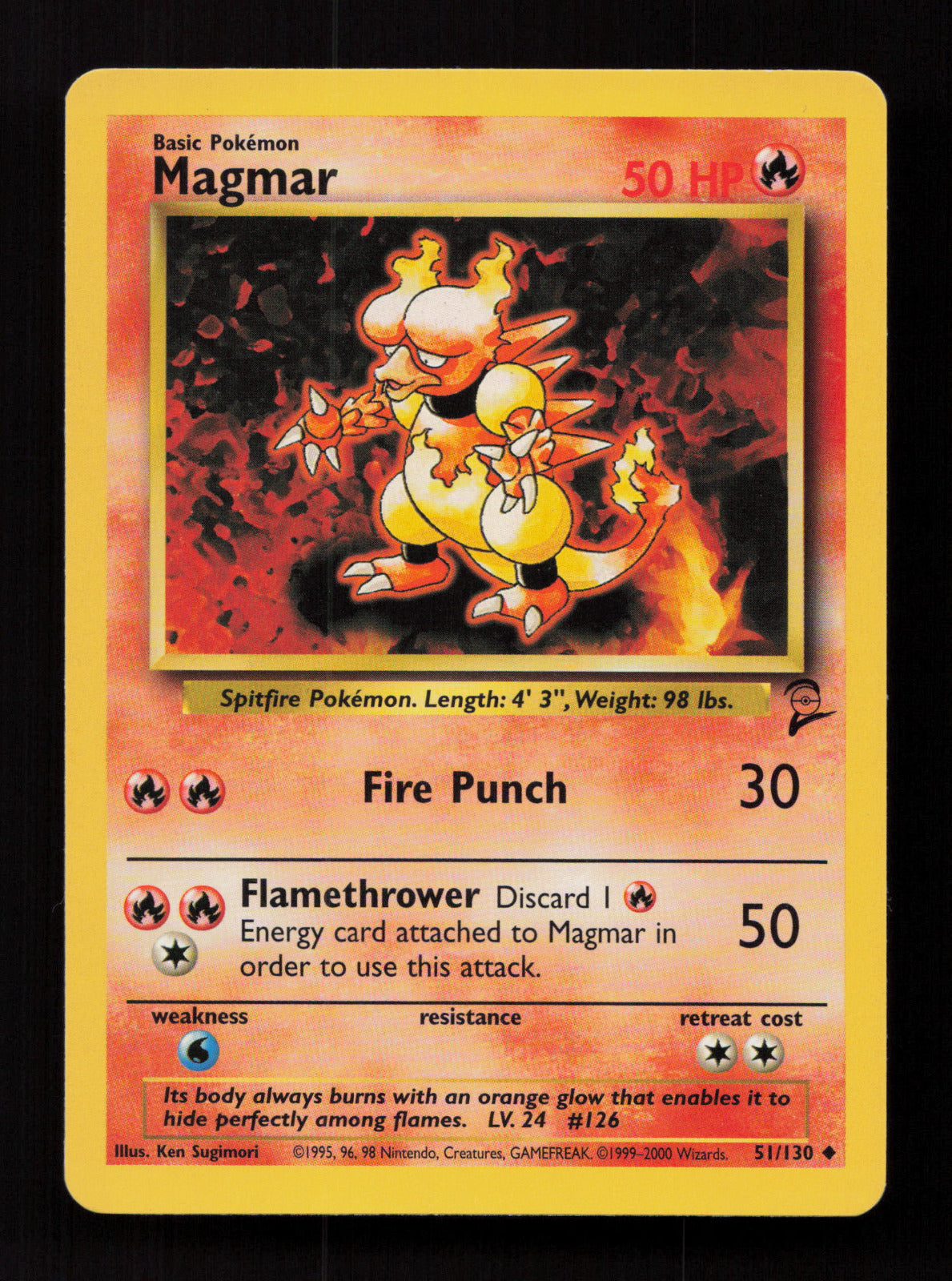 Magmar 051/130 - Uncommon - Base Set 2