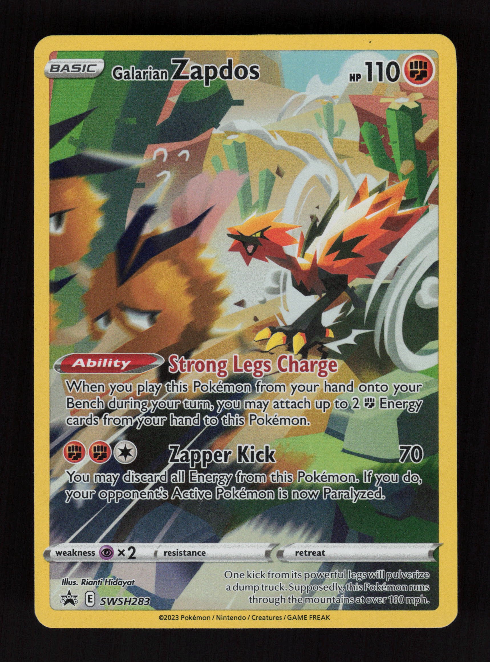 Galarian Zapdos SWSH283 - Promo - SWSH: Sword & Shield Promo Cards