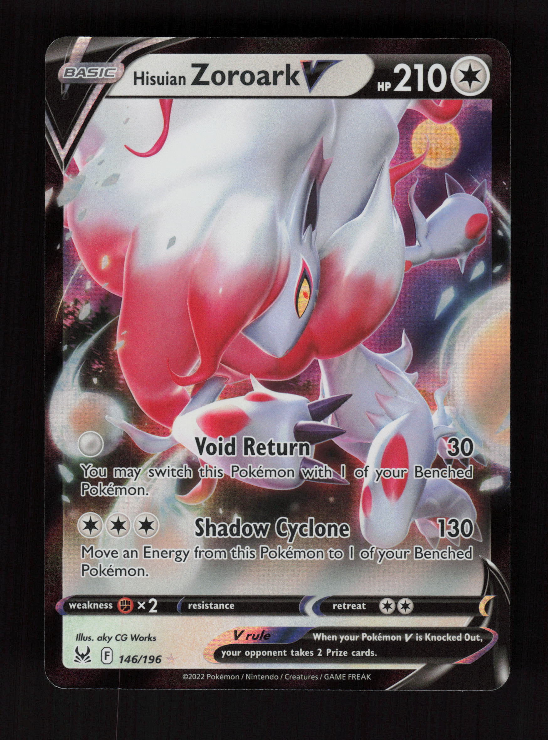 Hisuian Zoroark V 146/196 - Ultra Rare - SWSH11: Lost Origin