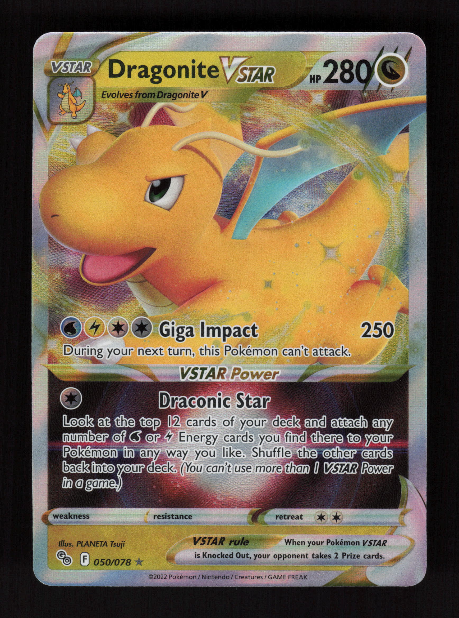 Dragonite VSTAR 050/078 - Ultra Rare - Pokemon GO