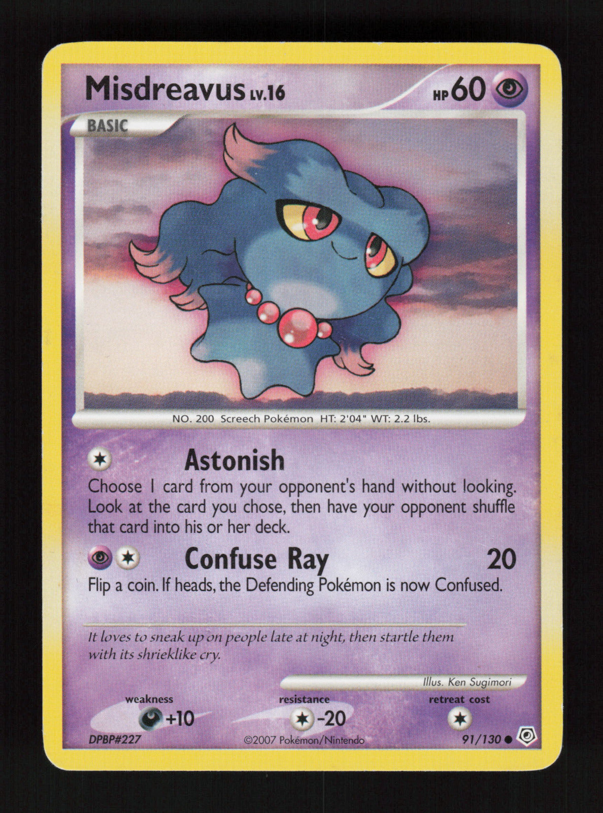 Misdreavus 91/130 - Common - Diamond and Pearl