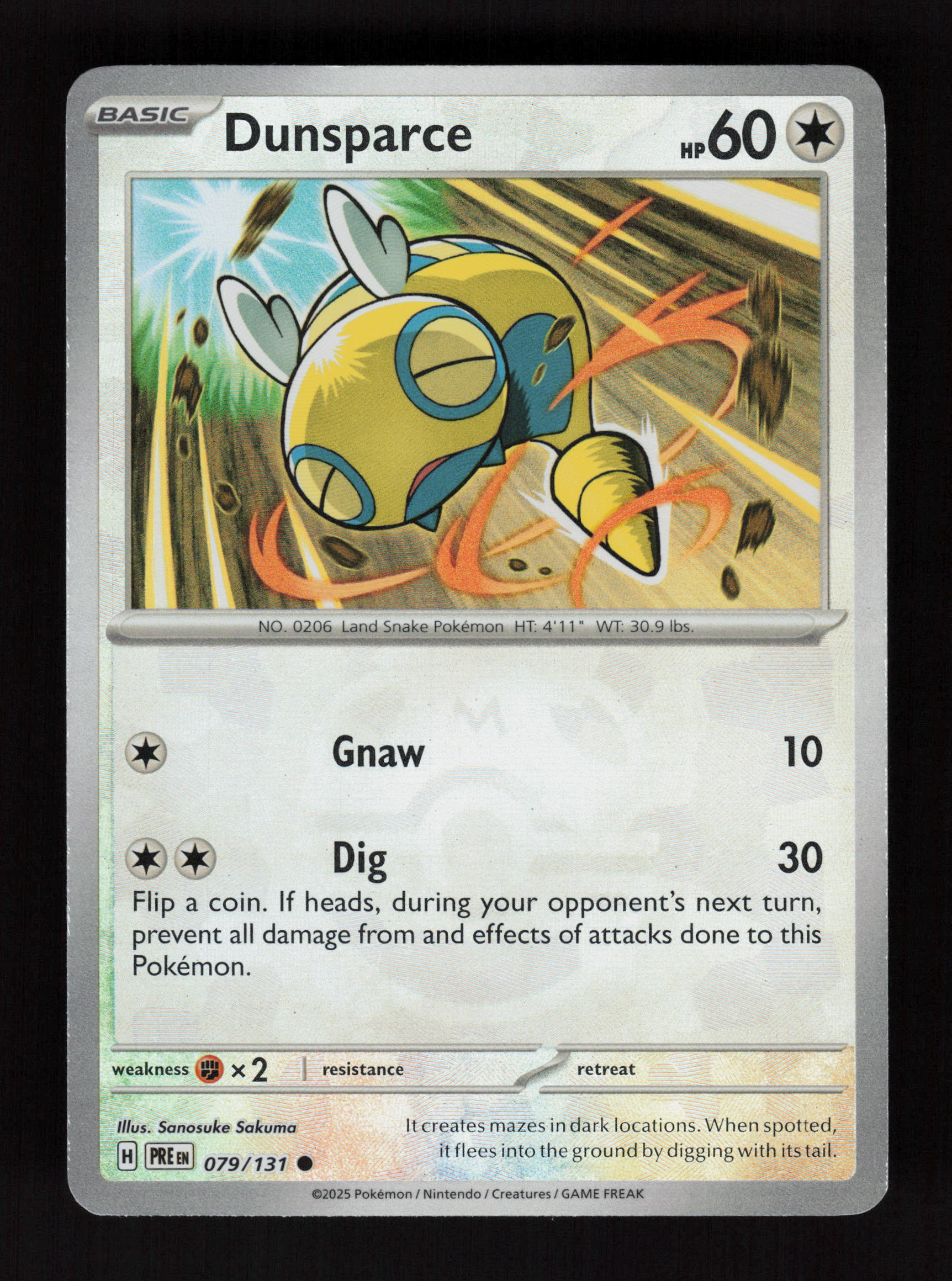 Dunsparce (Master Ball Pattern) 079/131 - Common - Prismatic Evolutions