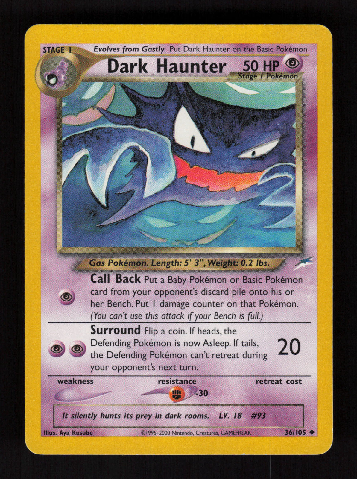 Dark Haunter 036/105 - Uncommon - Neo Destiny