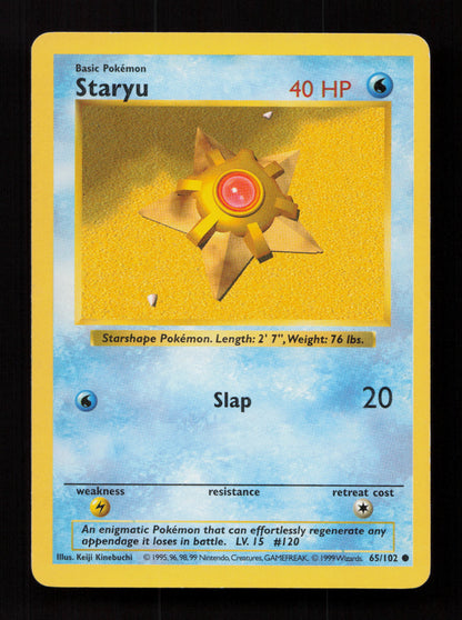 Staryu 065/102 - Common - Base Set (Shadowless)