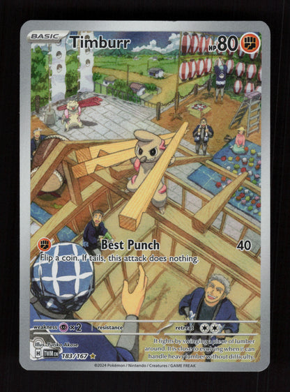 Timburr 183/167 - Illustration Rare - SV06: Twilight Masquerade 