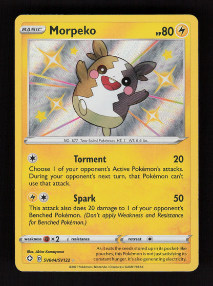 Morpeko SV044/SV122 - Shiny Holo Rare - Shining Fates: Shiny Vault