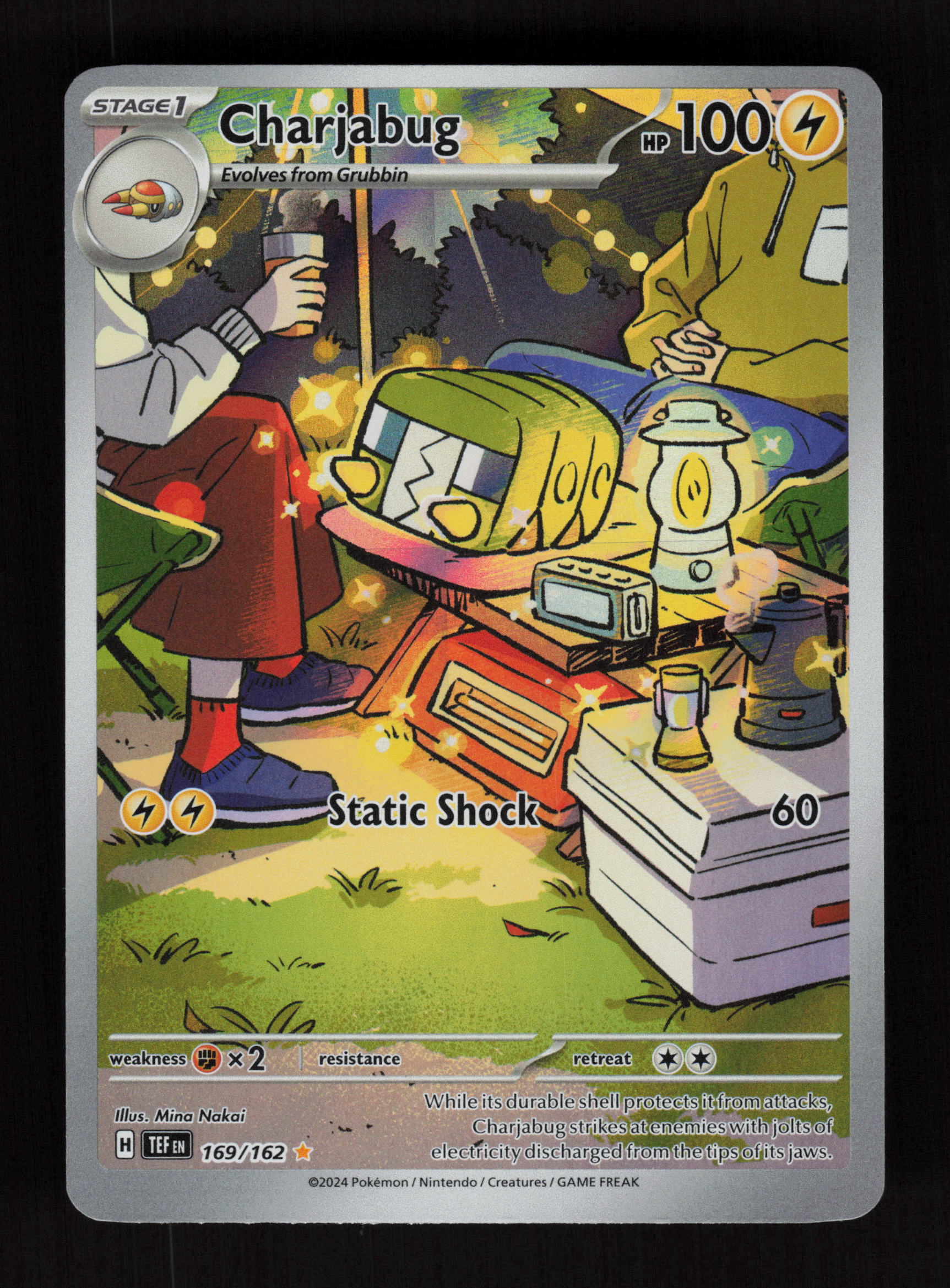 Charjabug 169/162 - Illustration Rare - Temporal Forces 