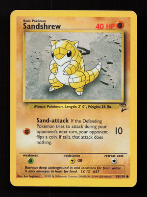 Sandshrew 091/130 - Common - Base Set 2