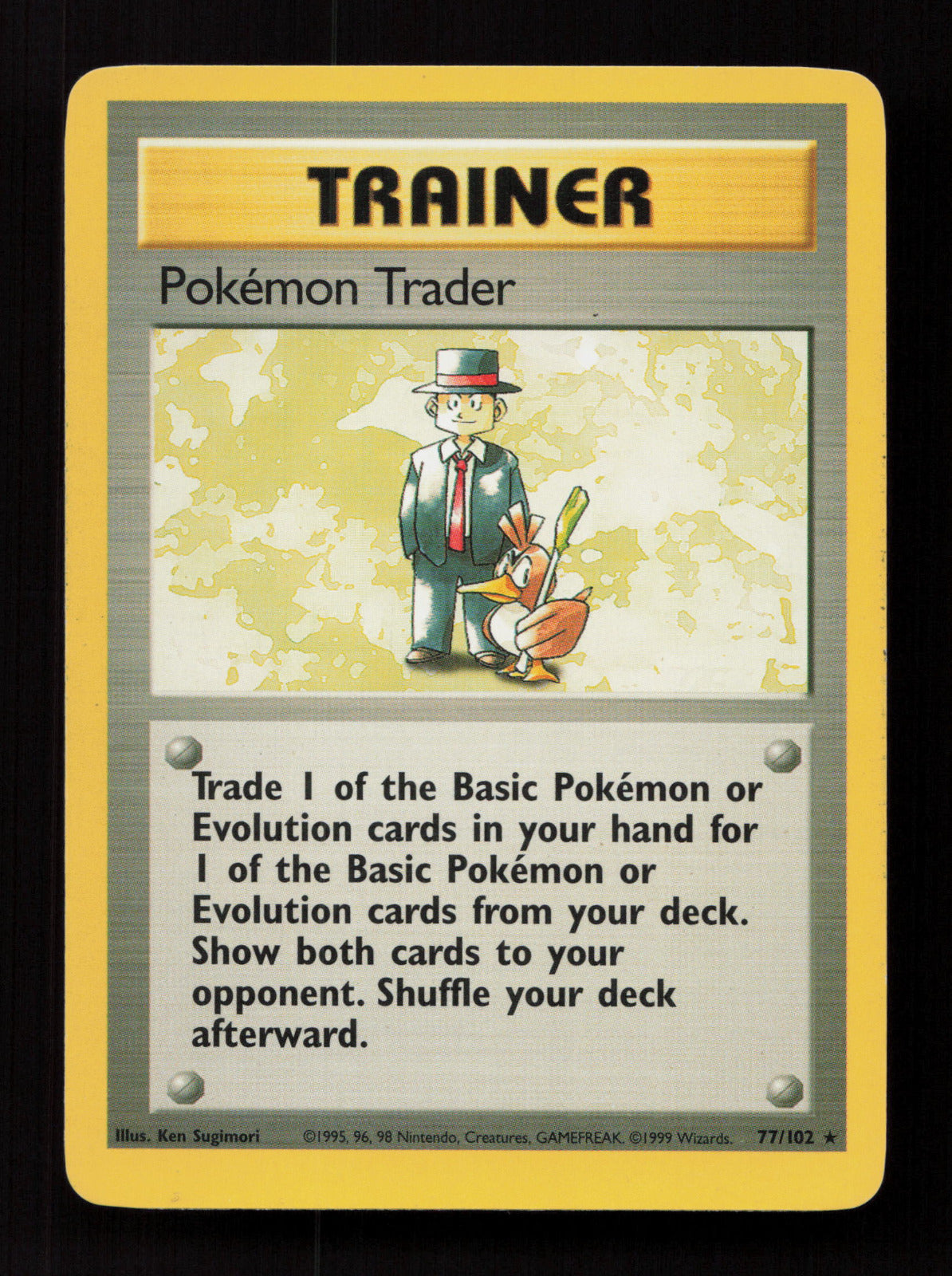 Pokemon Trader 077/102 - Rare - Base Set