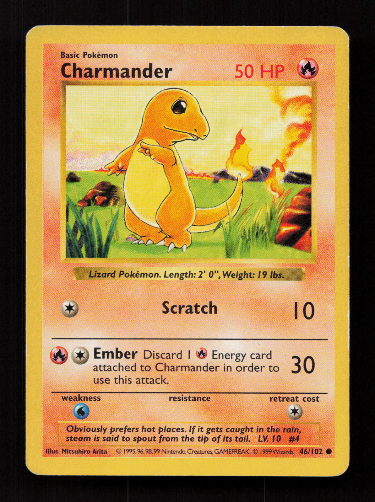 Charmander 046/102 - Common - Base Set (Shadowless)