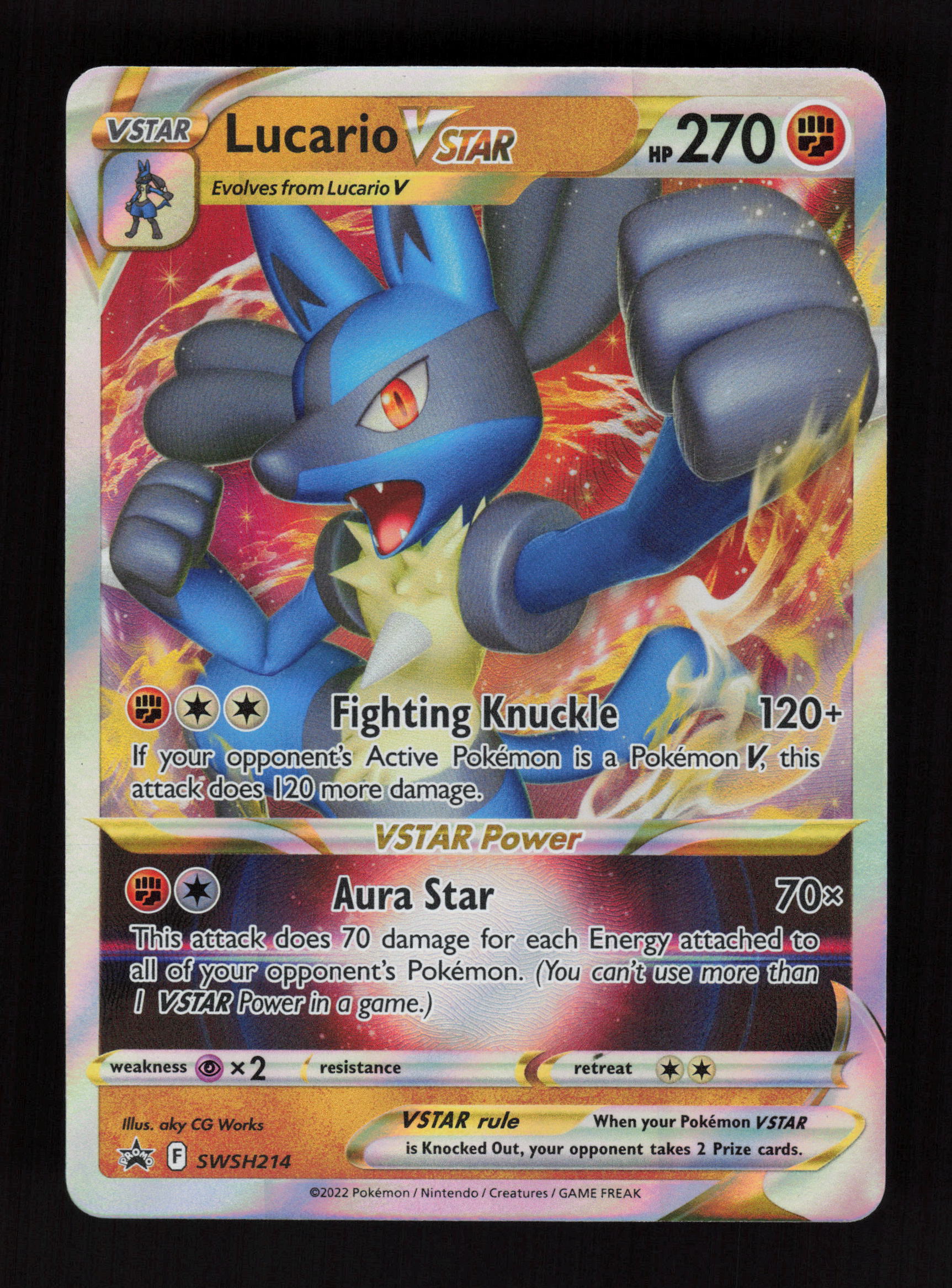 Lucario VSTAR SWSH214 - Promo - SWSH: Sword & Shield Promo Cards 