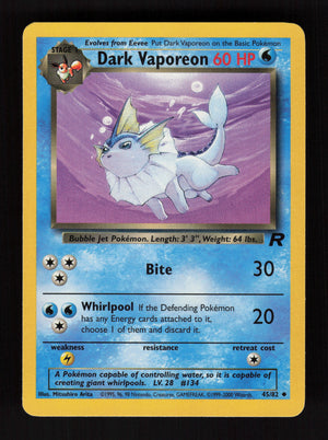 Dark Vaporeon 45/82 - Uncommon - Team Rocket
