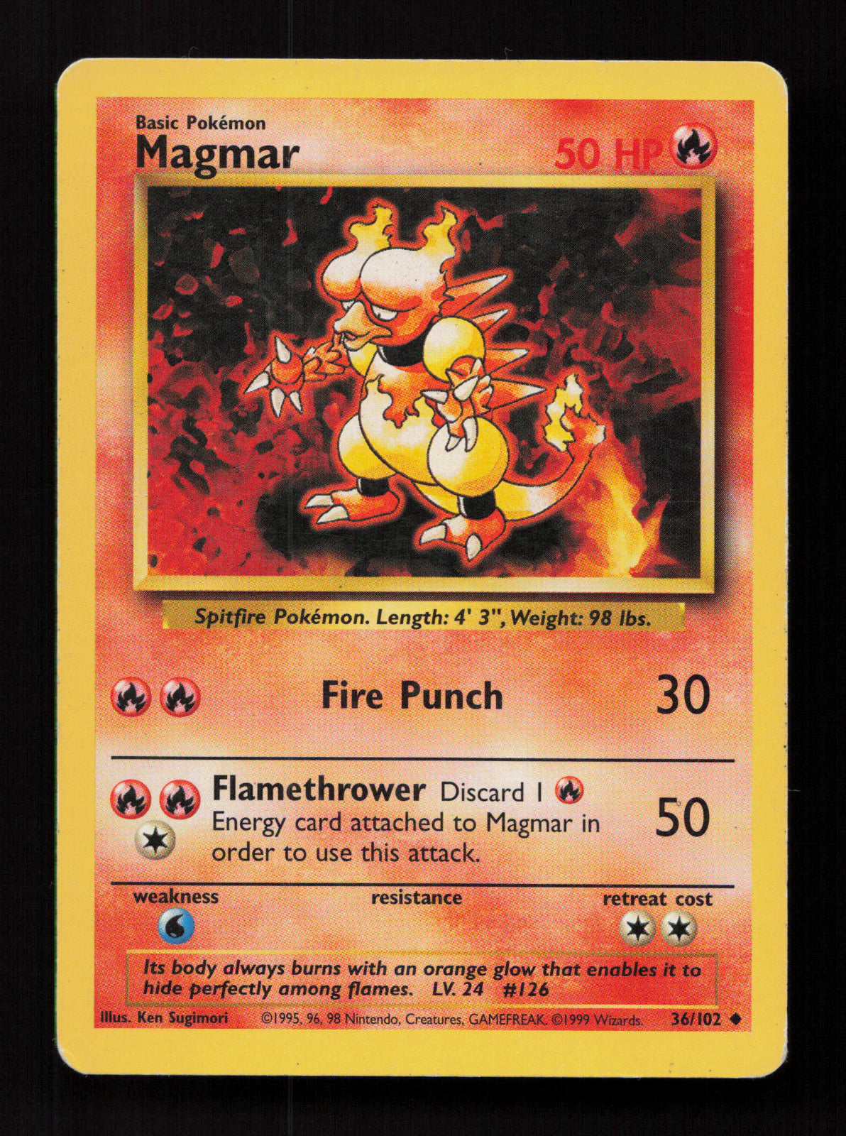 Magmar 036/102 - Uncommon - Base Set