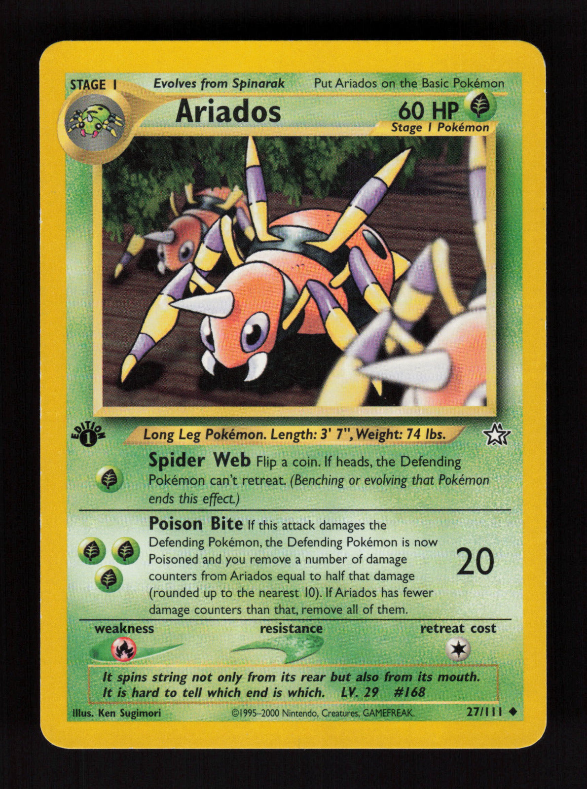 Ariados 027/111 - Uncommon - Neo Genesis